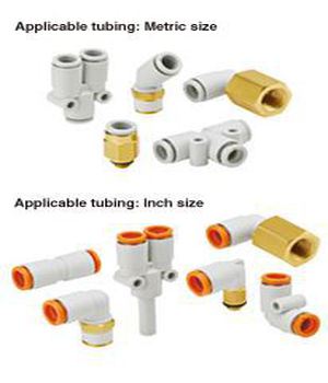 ข้อต่อลม ฟิตติ้งลม One-touch Fittings KQ2 SMC